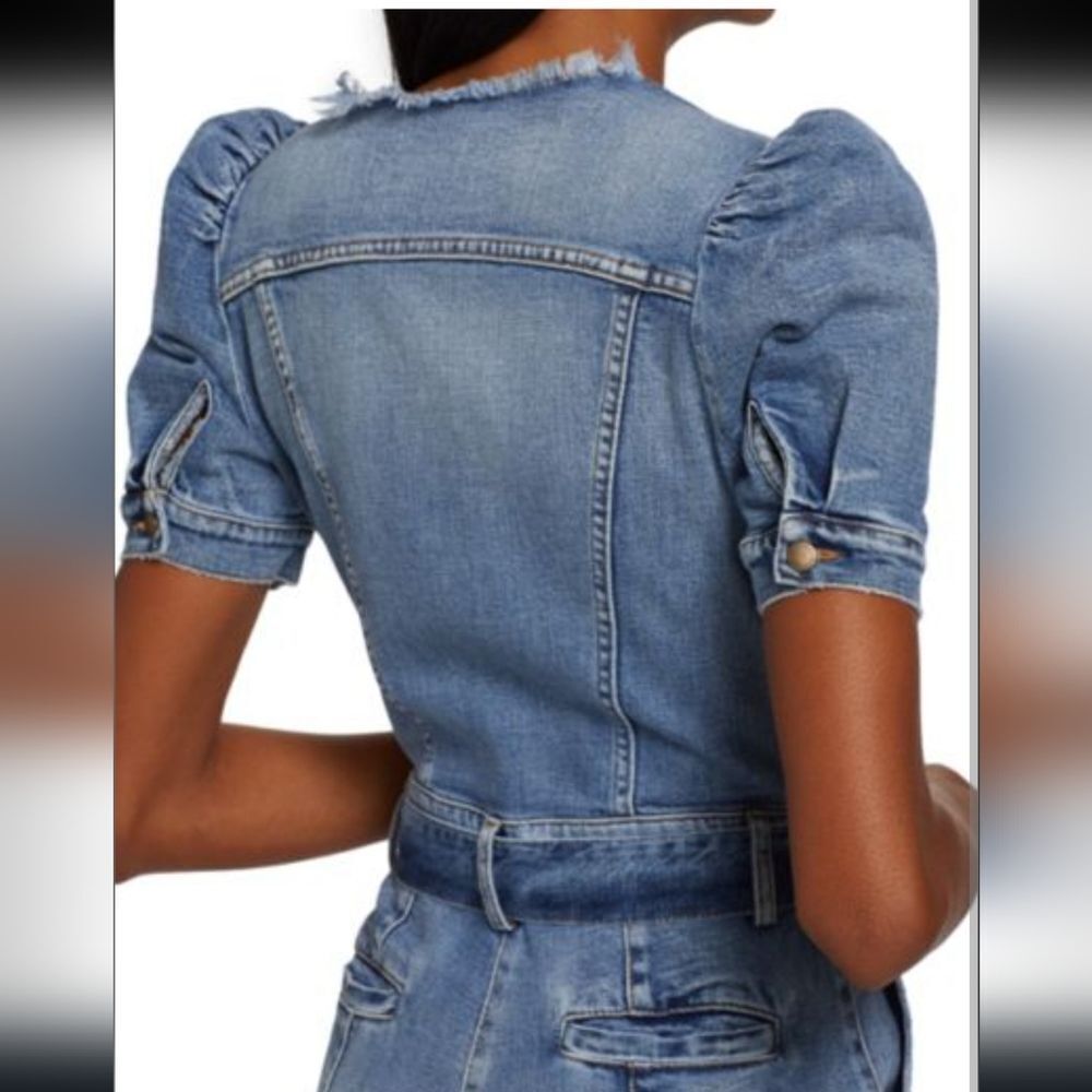 Retrofete Lia Denim jumpsuit size M NWT MSRP $590 - Picture 3 of 14